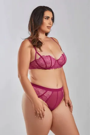 Plus Size Quinn Set- Wine