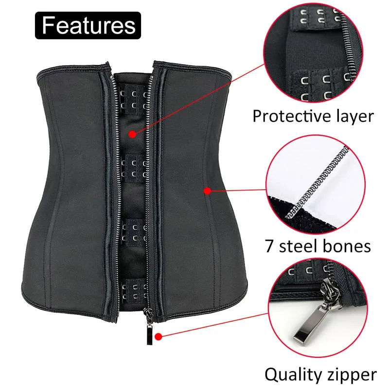 Plus Size Slimming Corset Body Shaper & Waist Trainer with Zipper