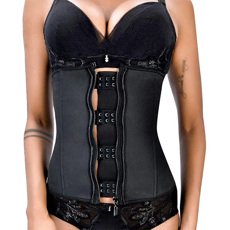 Plus Size Slimming Corset Body Shaper & Waist Trainer with Zipper