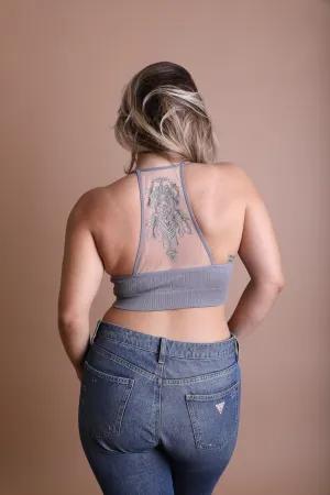 Plus Size Tattoo Back Bralette - 6 colors