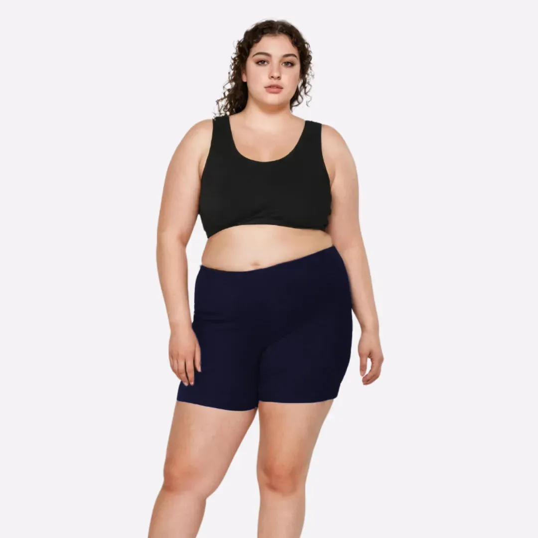 Plus Size Under Dress Shorts | Full Hip Coverage | Prevents Inner Thigh Chafing