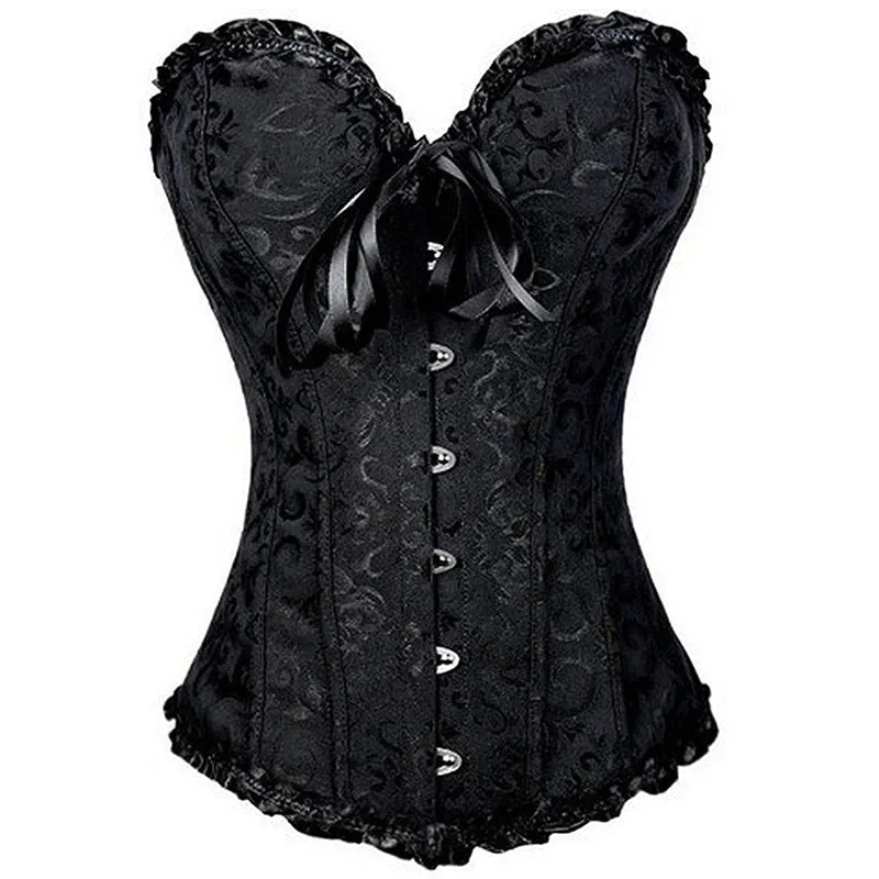 Plus Size/Curvy The Real Deal Punk Steel Boned Corset with Sexy Lace up Back