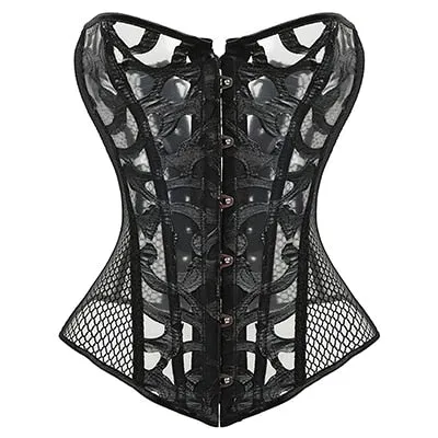 Plus Size/Curvy The Real Deal Punk Steel Boned Corset with Sexy Lace up Back