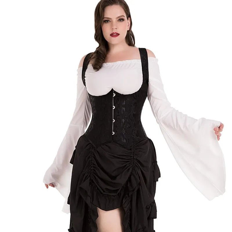 Plus Size/Curvy The Real Deal Punk Steel Boned Corset with Sexy Lace up Back