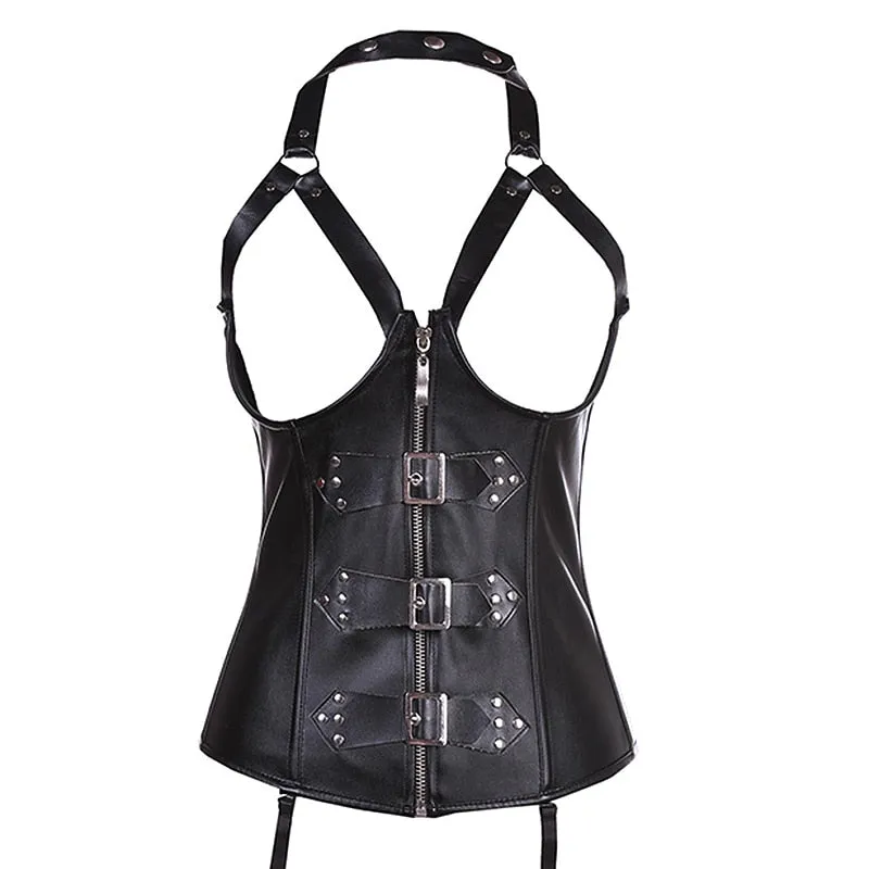 Plus Size/Curvy The Real Deal Punk Steel Boned Corset with Sexy Lace up Back
