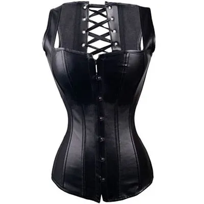 Plus Size/Curvy The Real Deal Punk Steel Boned Corset with Sexy Lace up Back