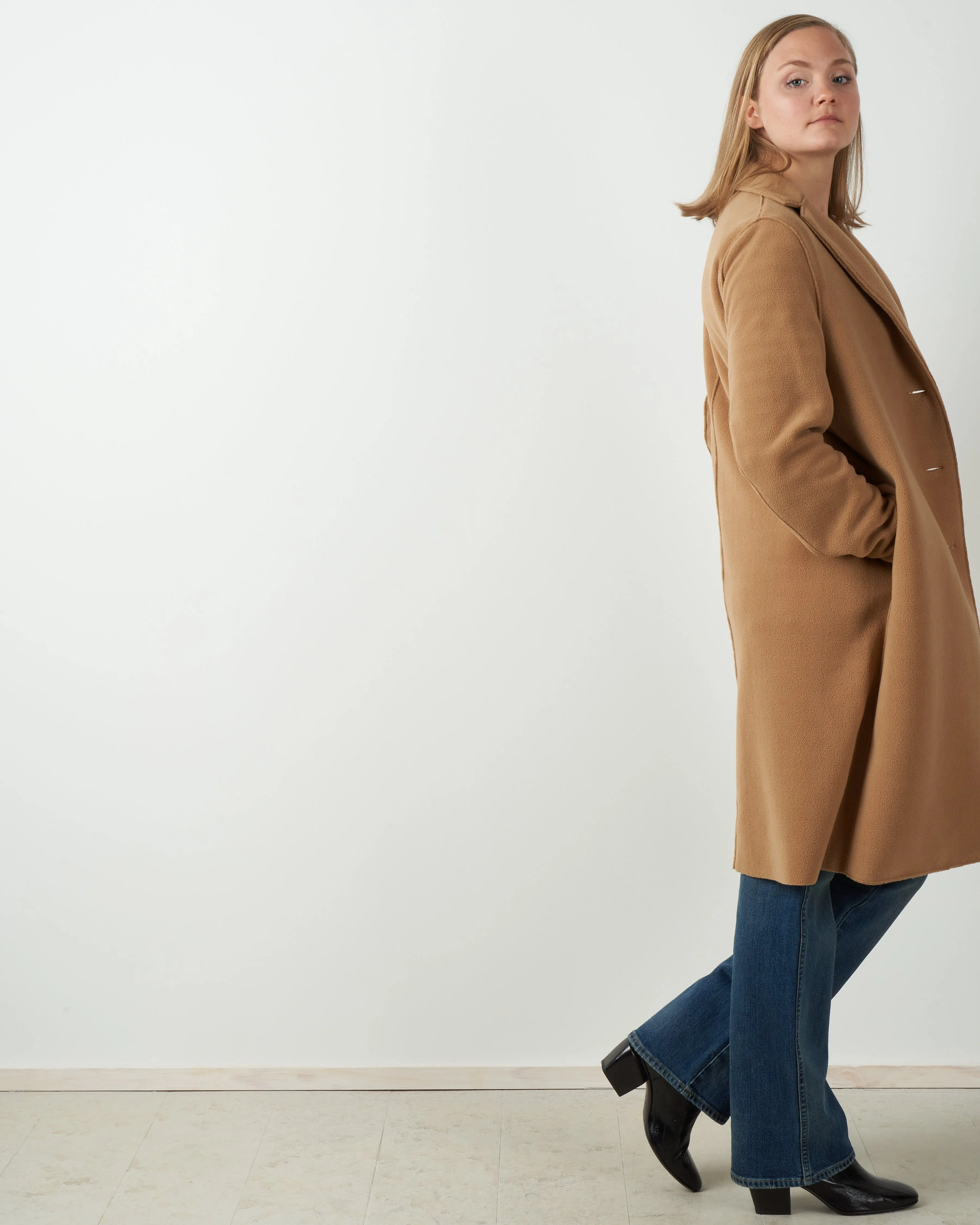 polaire overcoat - tan