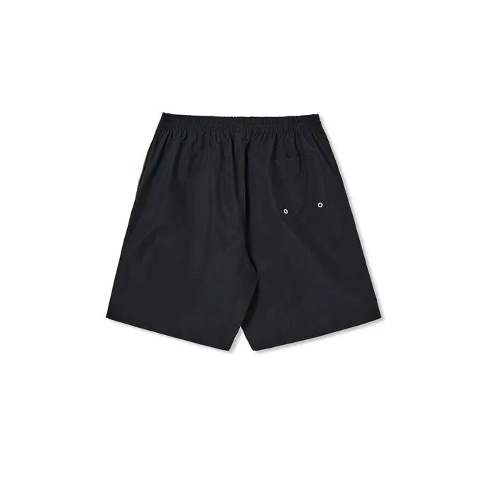 Polar Square Stripe Swim Shorts Black/Brown