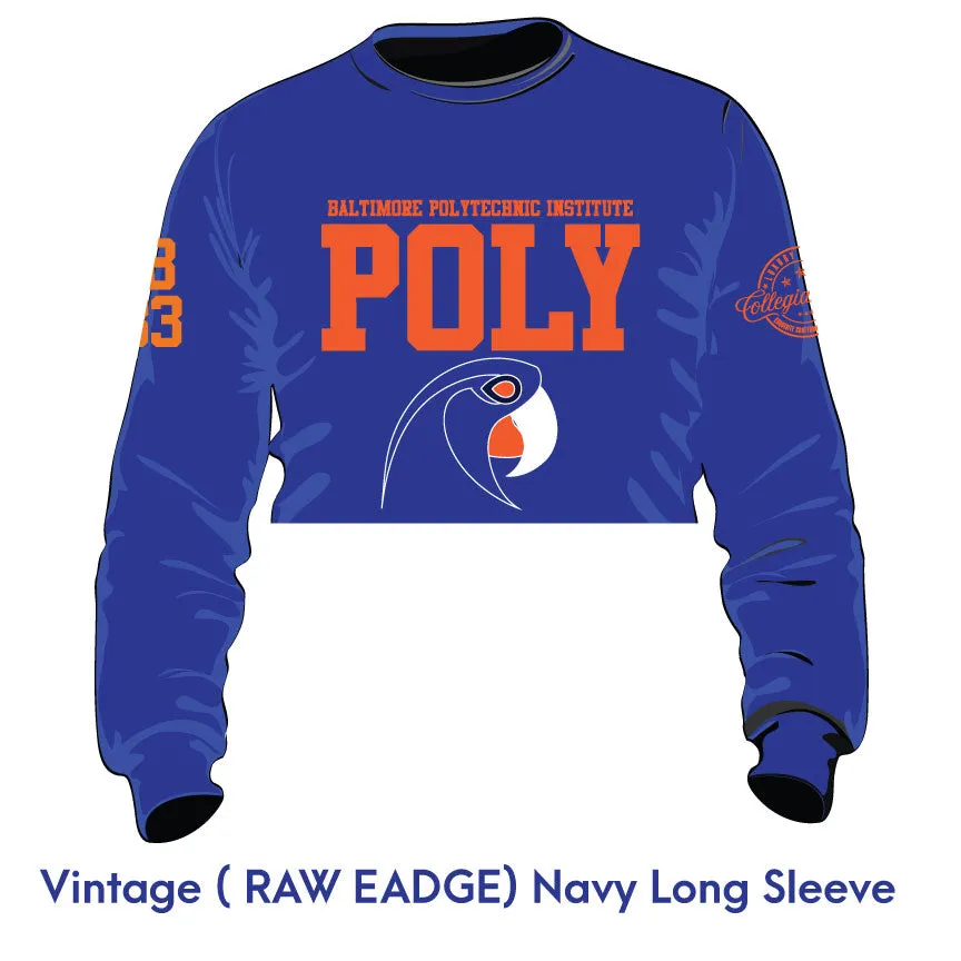 POLYTECHNIC | CROP LOGO CROP SWEATSHIRT