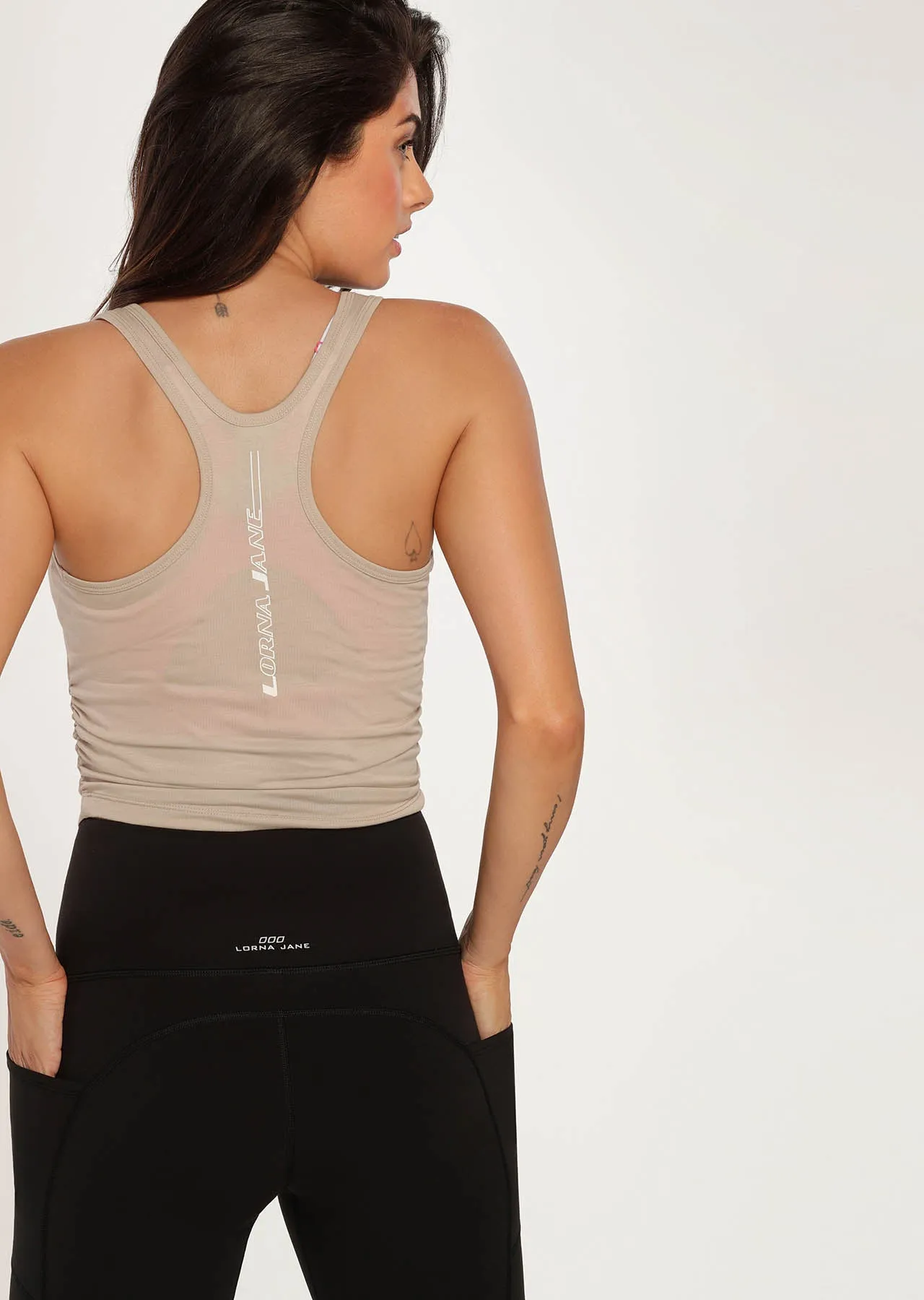 Push It Cropped Active Tank