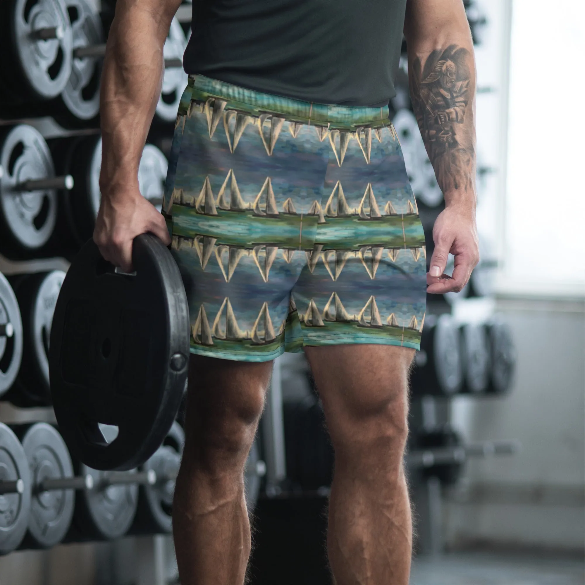"Black Knights" - Men's Recycled Athletic Shorts