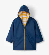 Raincoat Navy and Yellow