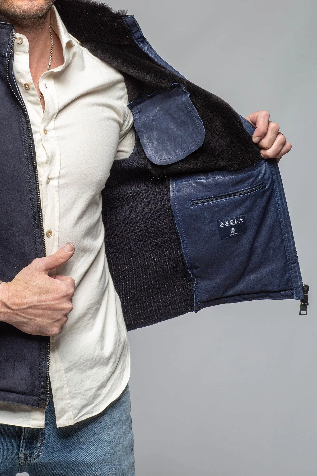 Recontato Shearling Moto Jacket