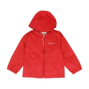 Red Solid Rain Jacket