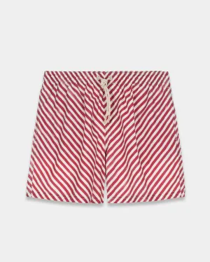 Red Wave Swim Shorts