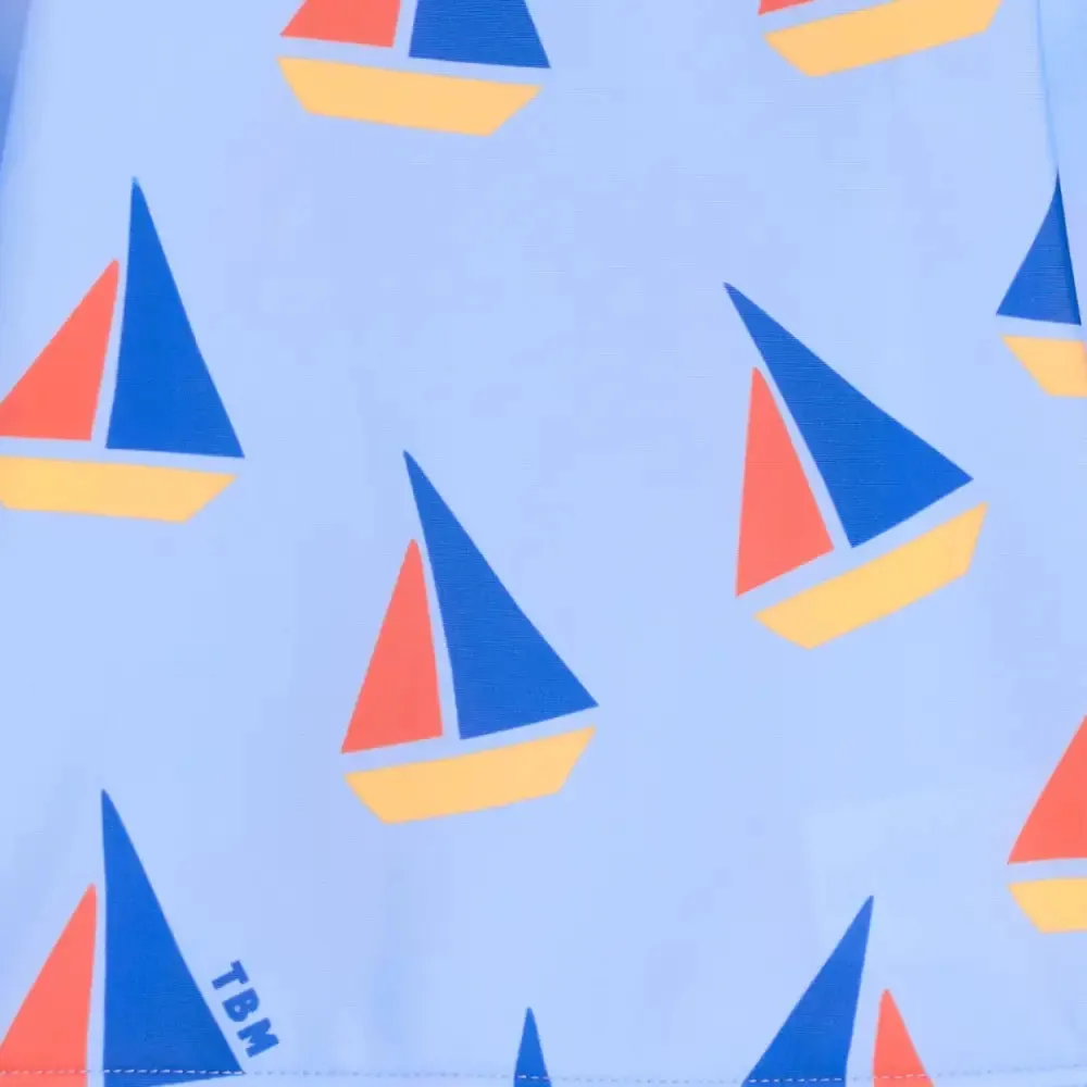 Reef - Blue Sailboat Baby & Kids Swim Shorts