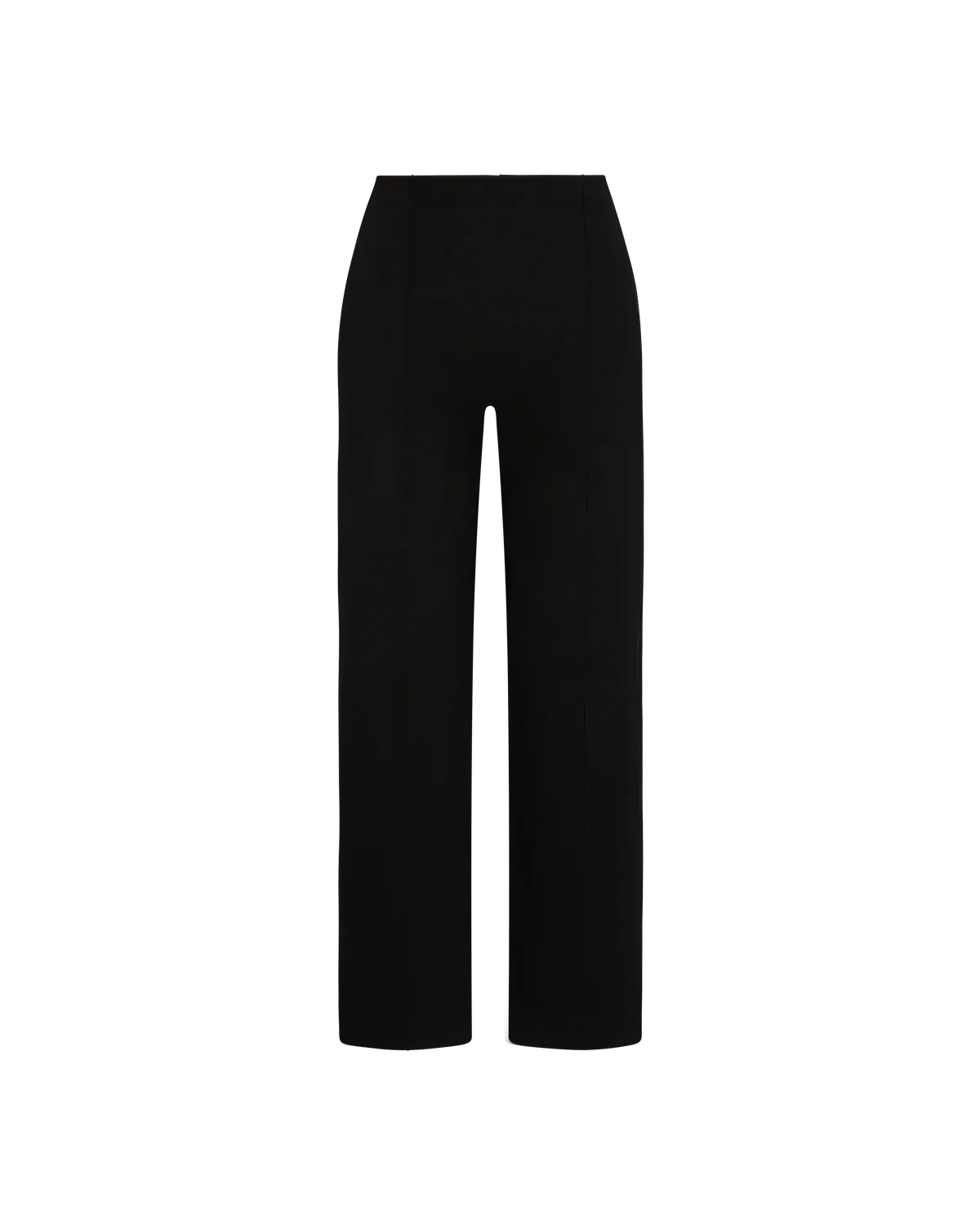 Ripley Rader Black Ponte Knit Straight Leg Pant: Cropped
