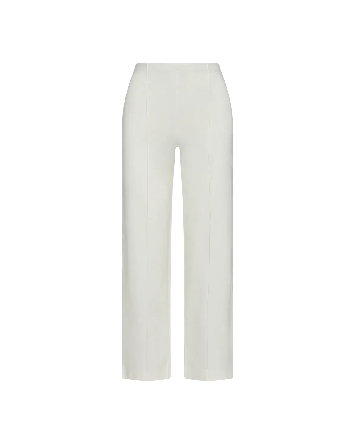 Ripley Rader Off-White Ponte Knit Straight Leg Pant: Cropped