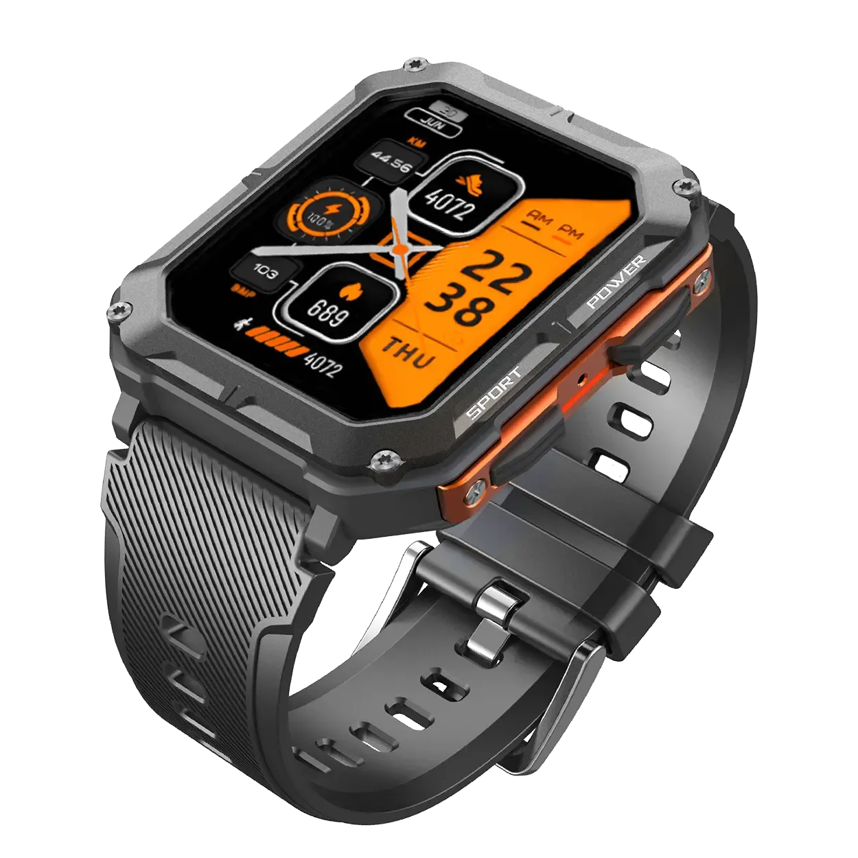 Robuste Smartwatch mit Herzfrequenzmesser & Schrittzähler - EnduranceX