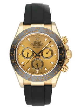 Rolex Daytona 116518LN Champagne Dial Mens Watch Box Papers