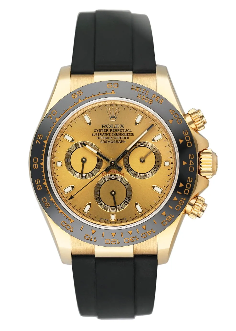 Rolex Daytona 116518LN Champagne Dial Mens Watch Box Papers