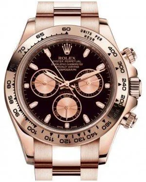 Rolex Daytona Rose Gold Black Dial 116505