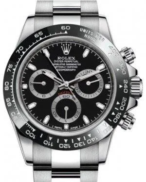 Rolex Daytona Stainless Steel Black Index Dial Ceramic Bezel Oyster Bracelet 116500LN