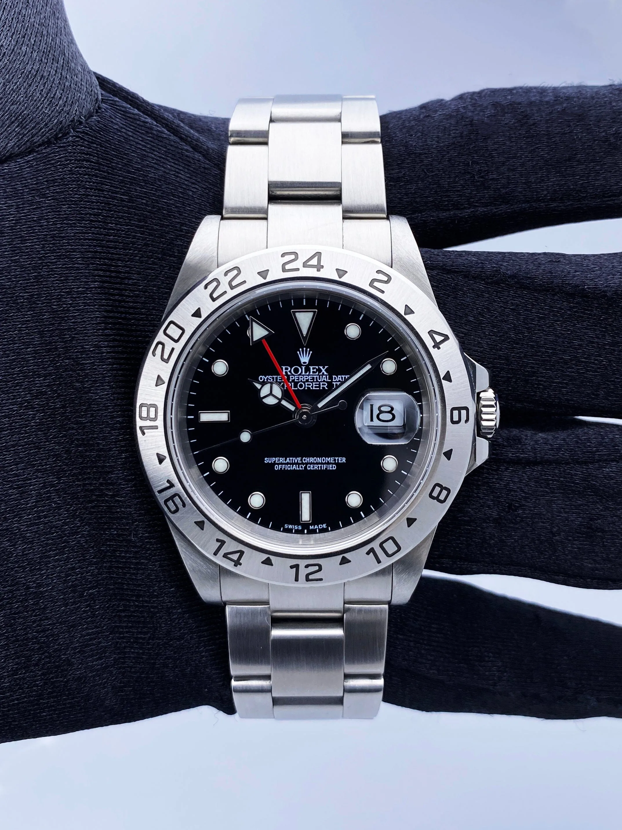 Rolex Explorer II 16570 Black Dial Mens Watch Box Papers