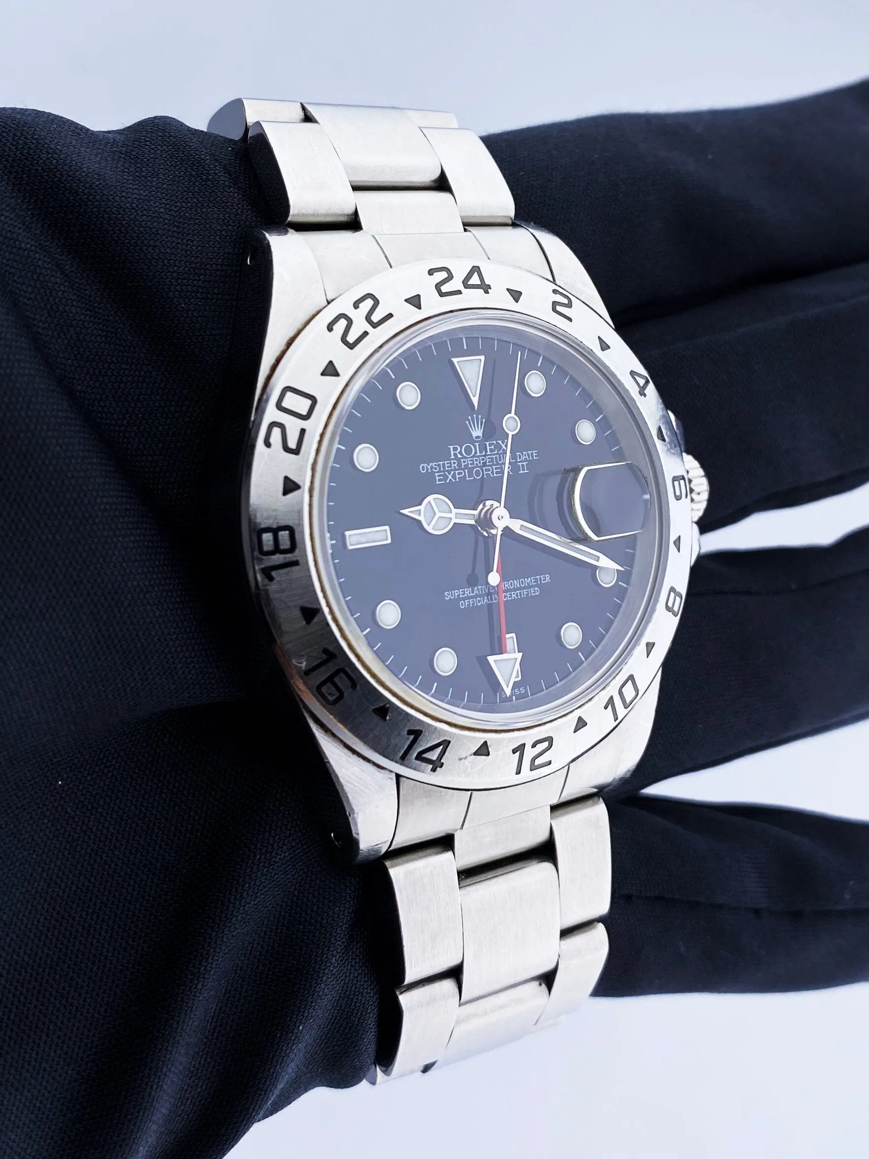 Rolex Explorer II 16570 Black Dial Mens Watch