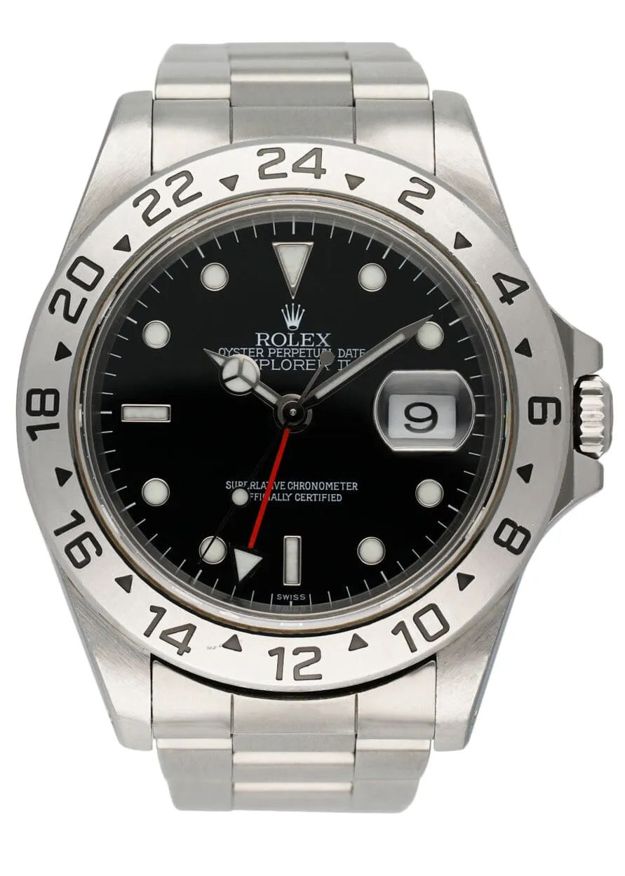 Rolex Explorer II 16570 Black Dial Mens Watch