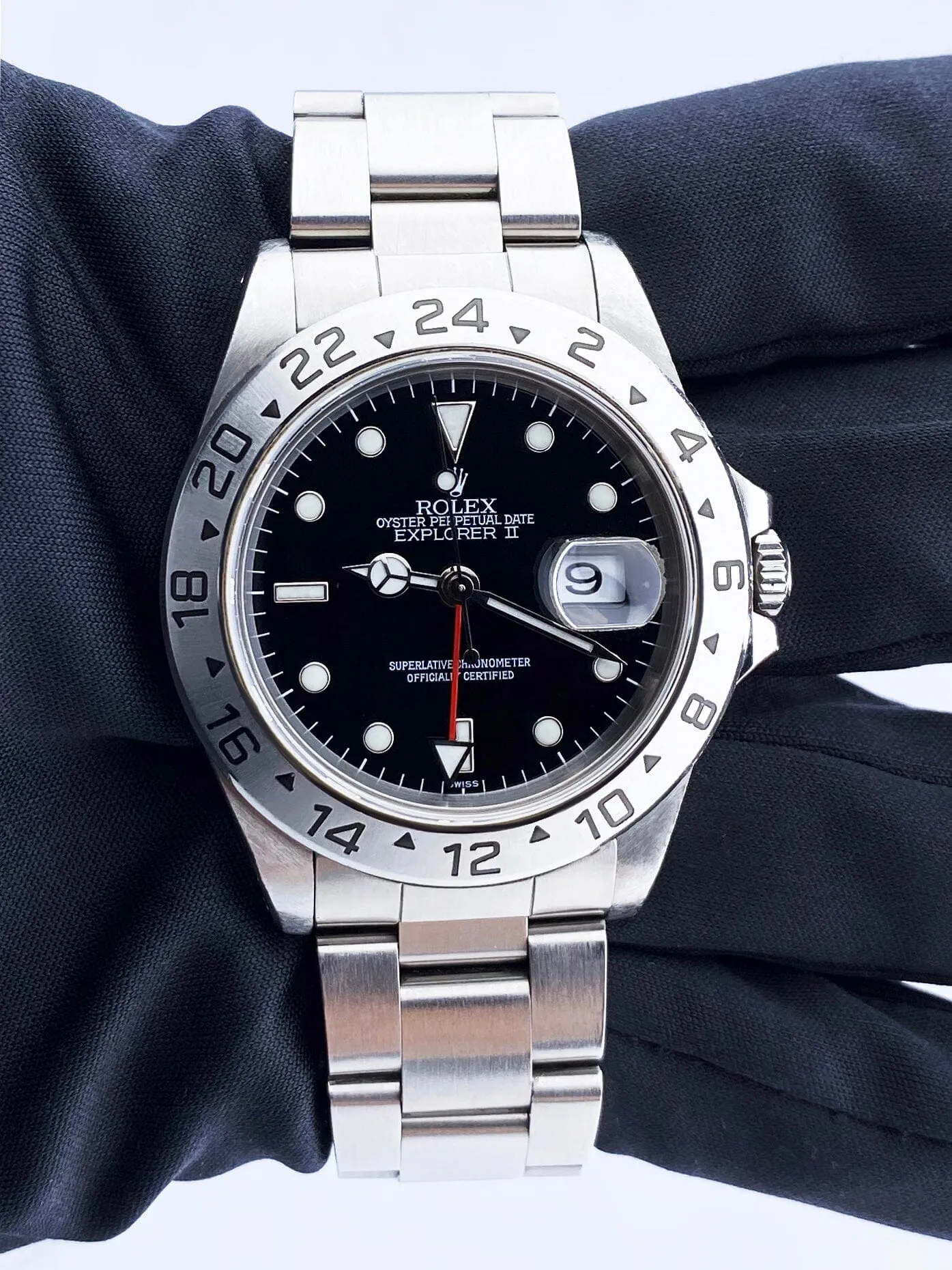 Rolex Explorer II 16570 Black Dial Mens Watch