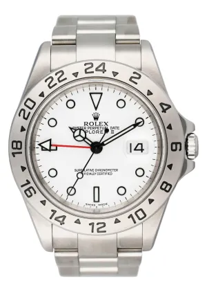Rolex Explorer II 16570 White Dial Mens Watch Box Papers