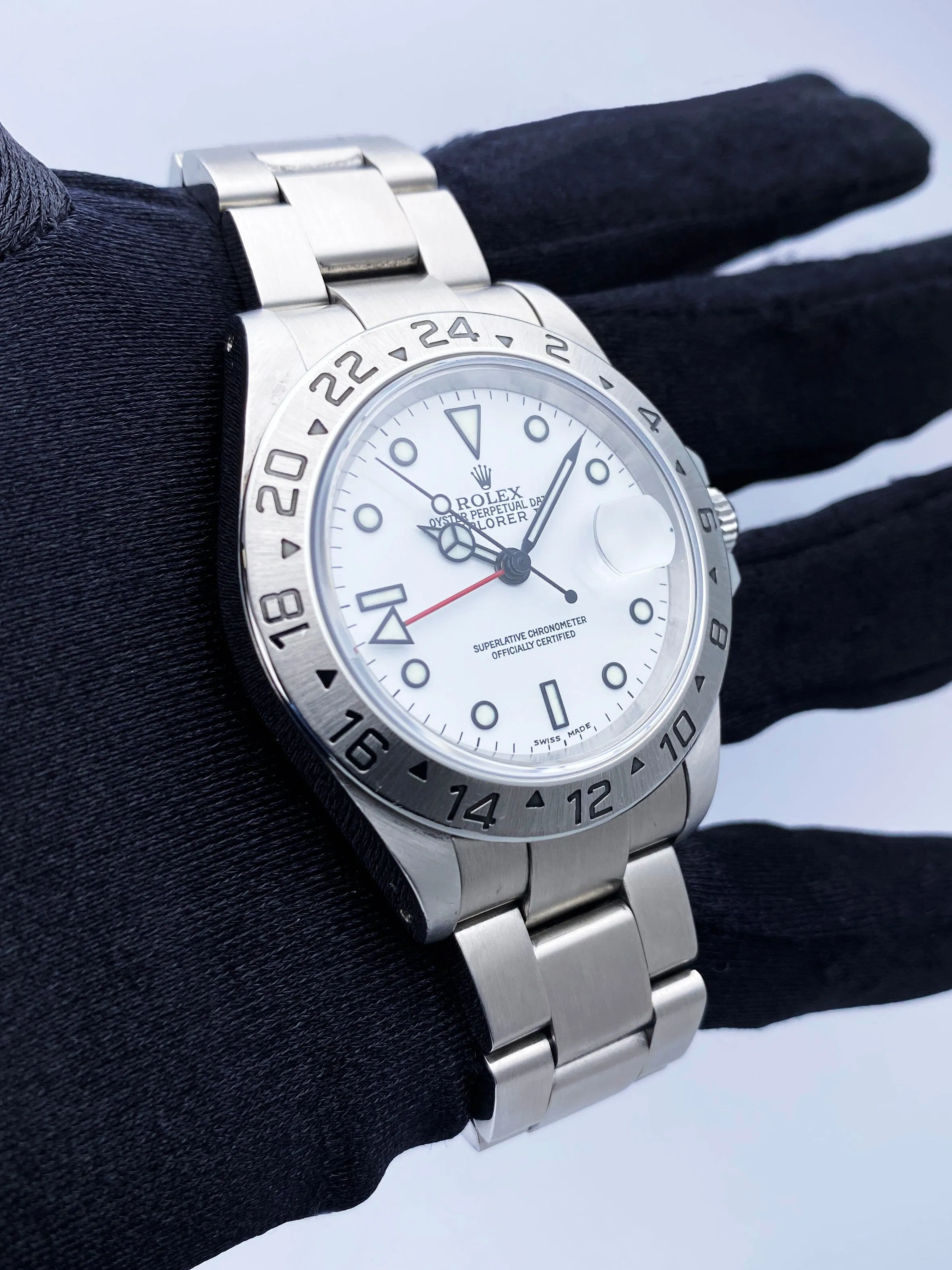 Rolex Explorer II 16570 White Dial Mens Watch