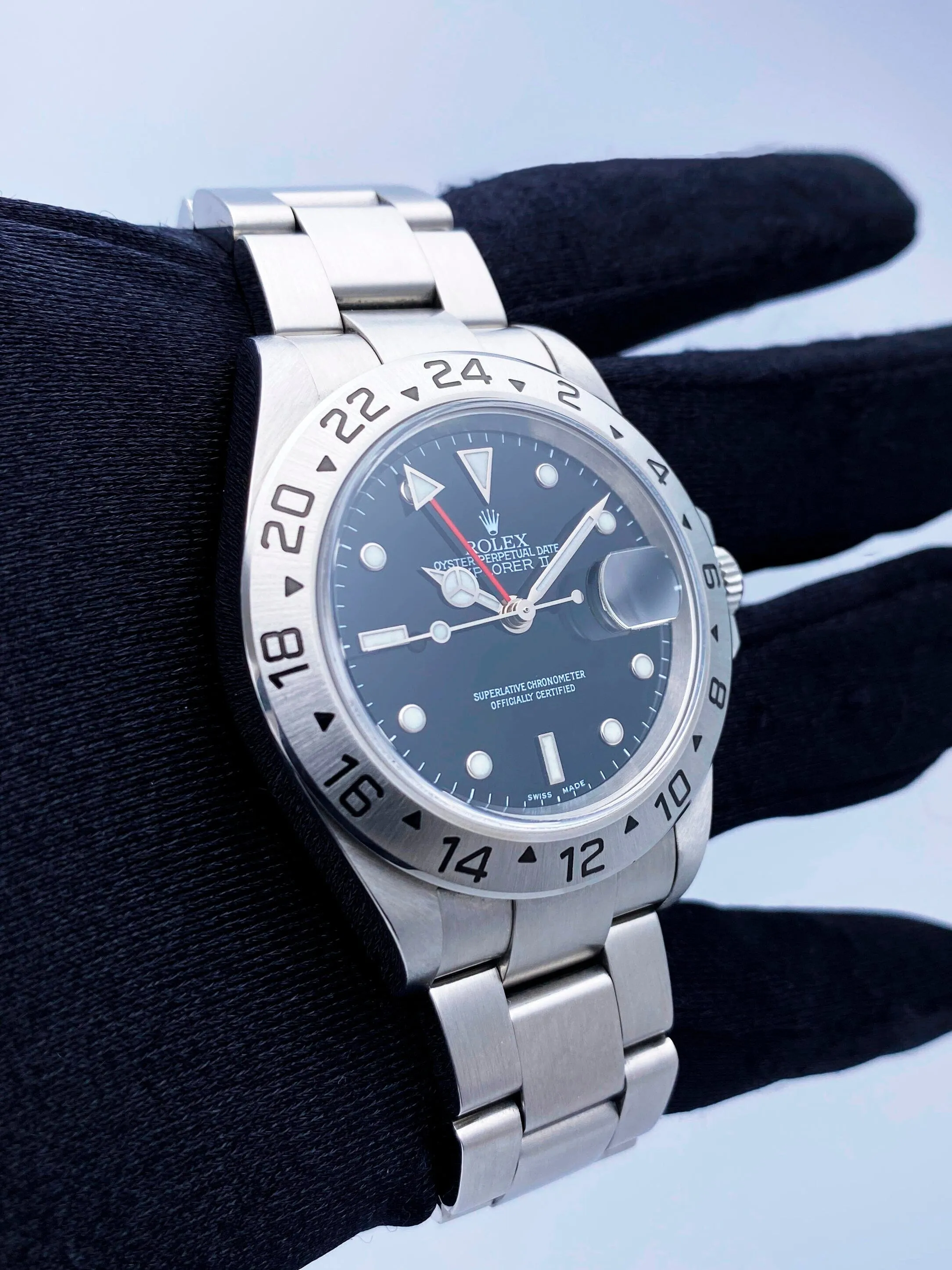 Rolex Explorer II 16570T Black Dial Mens Watch