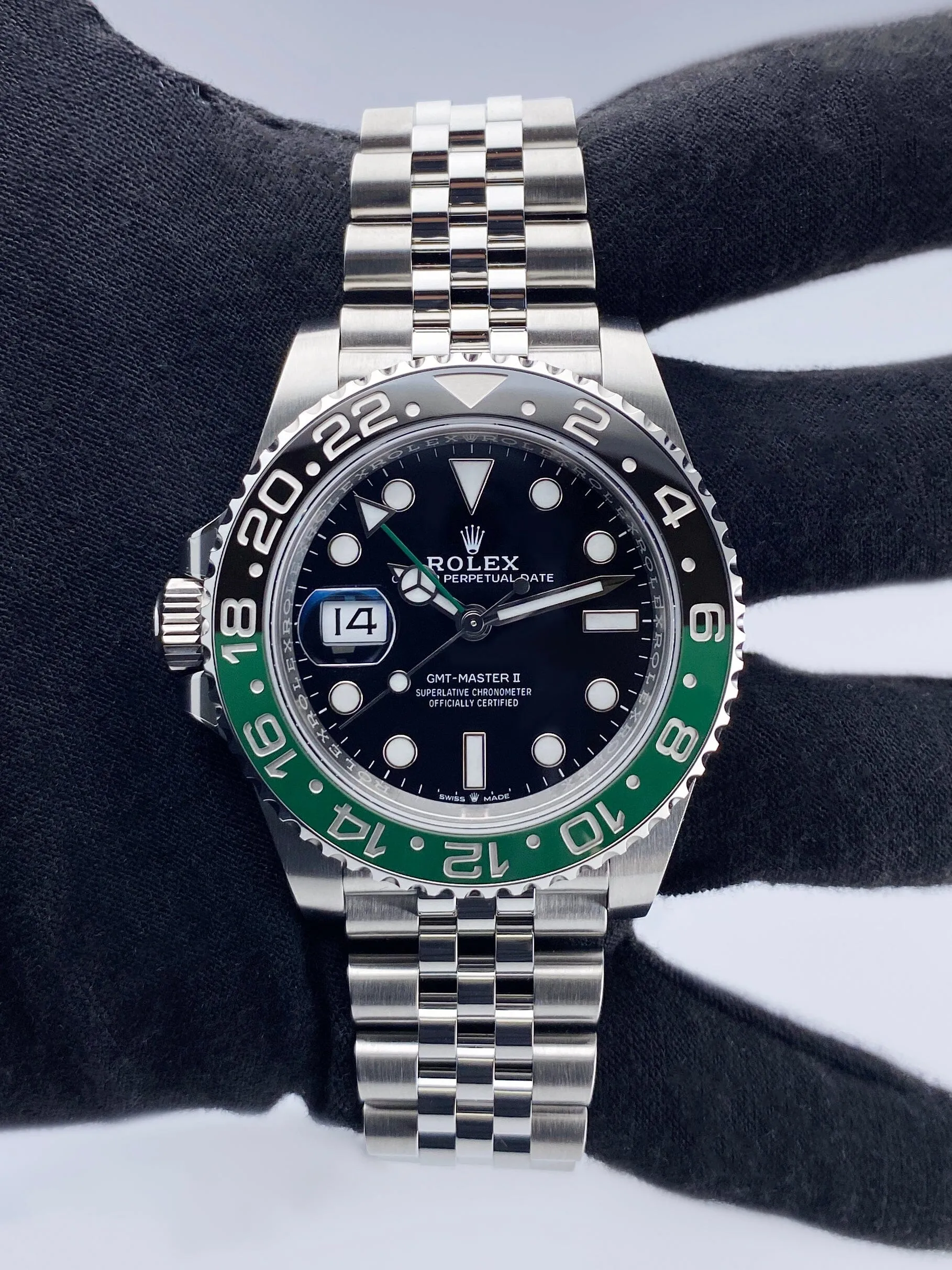 Rolex GMT-Master II 126720VTNR "Sprite" Black Dial Mens Watch Box Papers