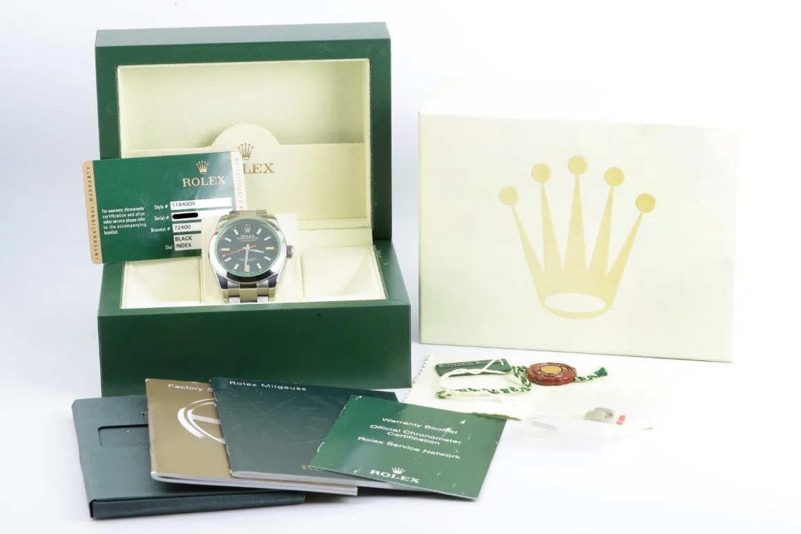 Rolex Milgauss 116400 Stainless Steel 40mm Men's Watch (2012)