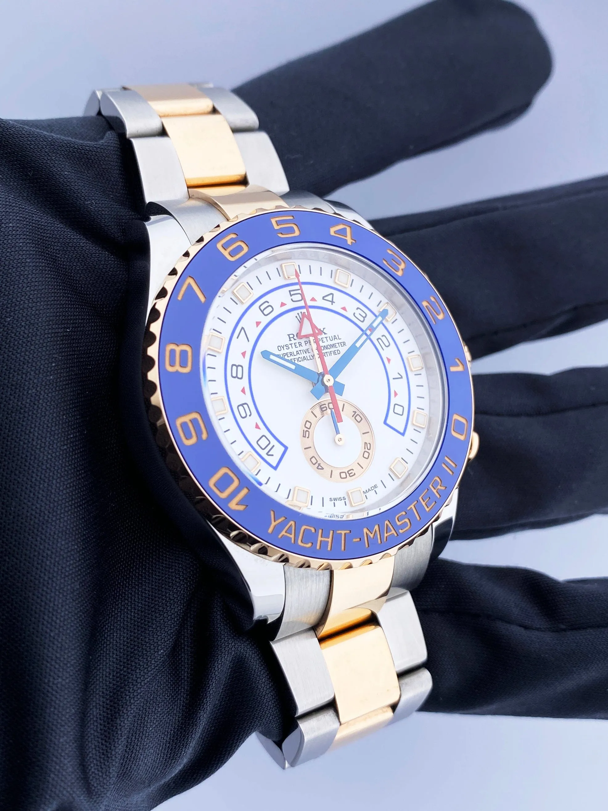 Rolex Yacht-Master II 116681 Mens Watch Box and Papers