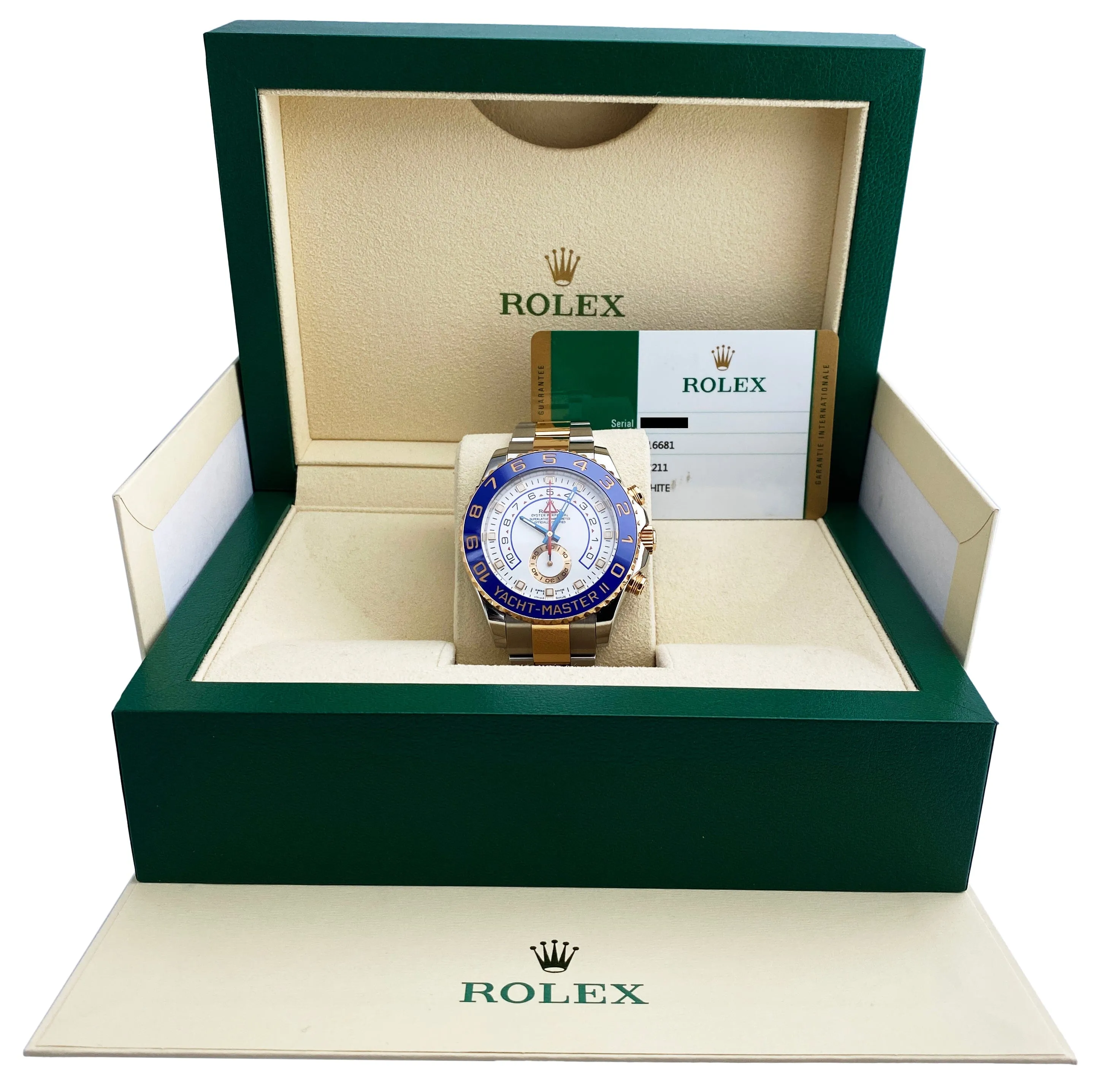 Rolex Yacht-Master II 116681 Mens Watch Box and Papers