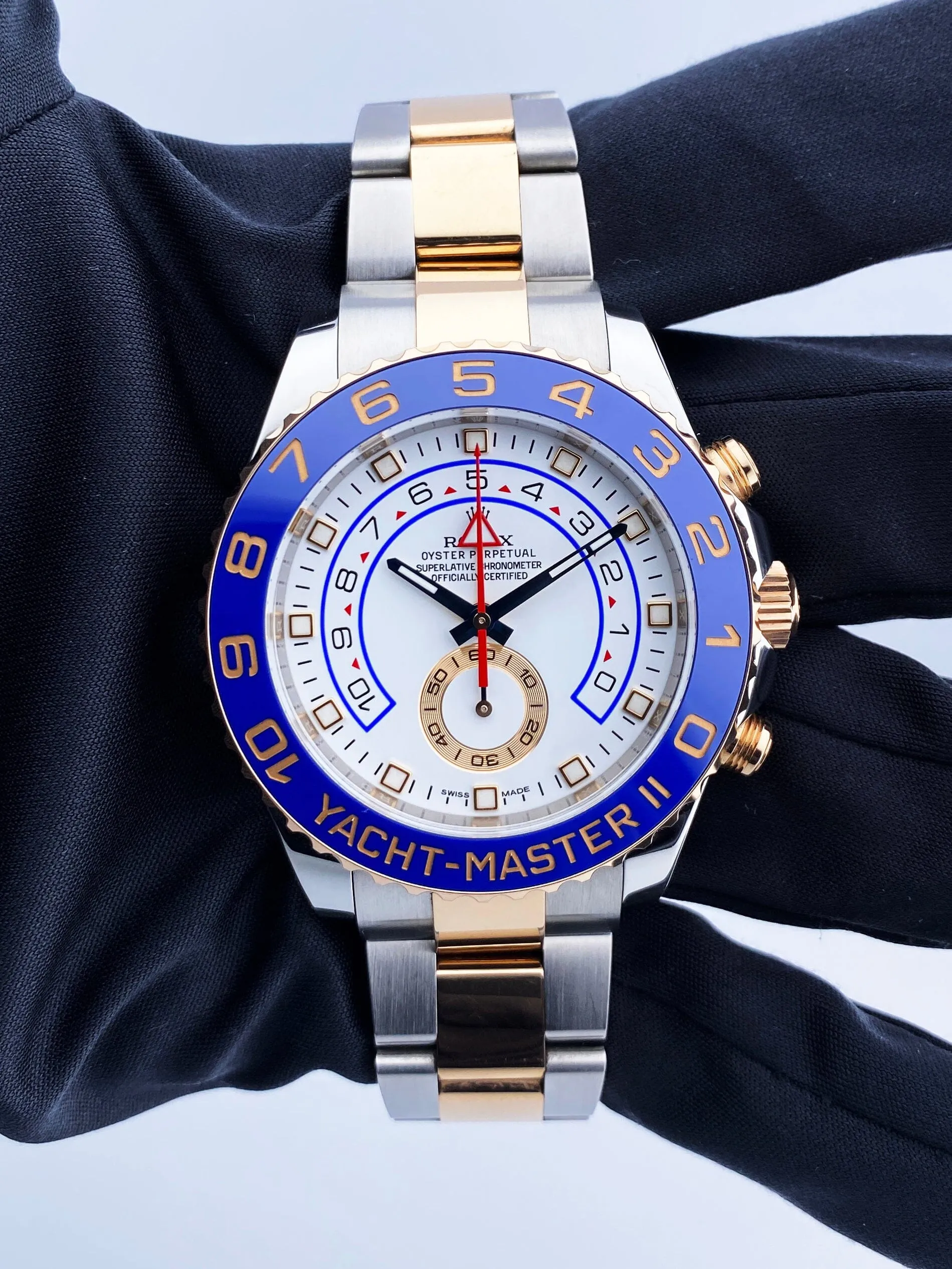 Rolex Yacht-Master II 116681 Mens Watch Box and Papers