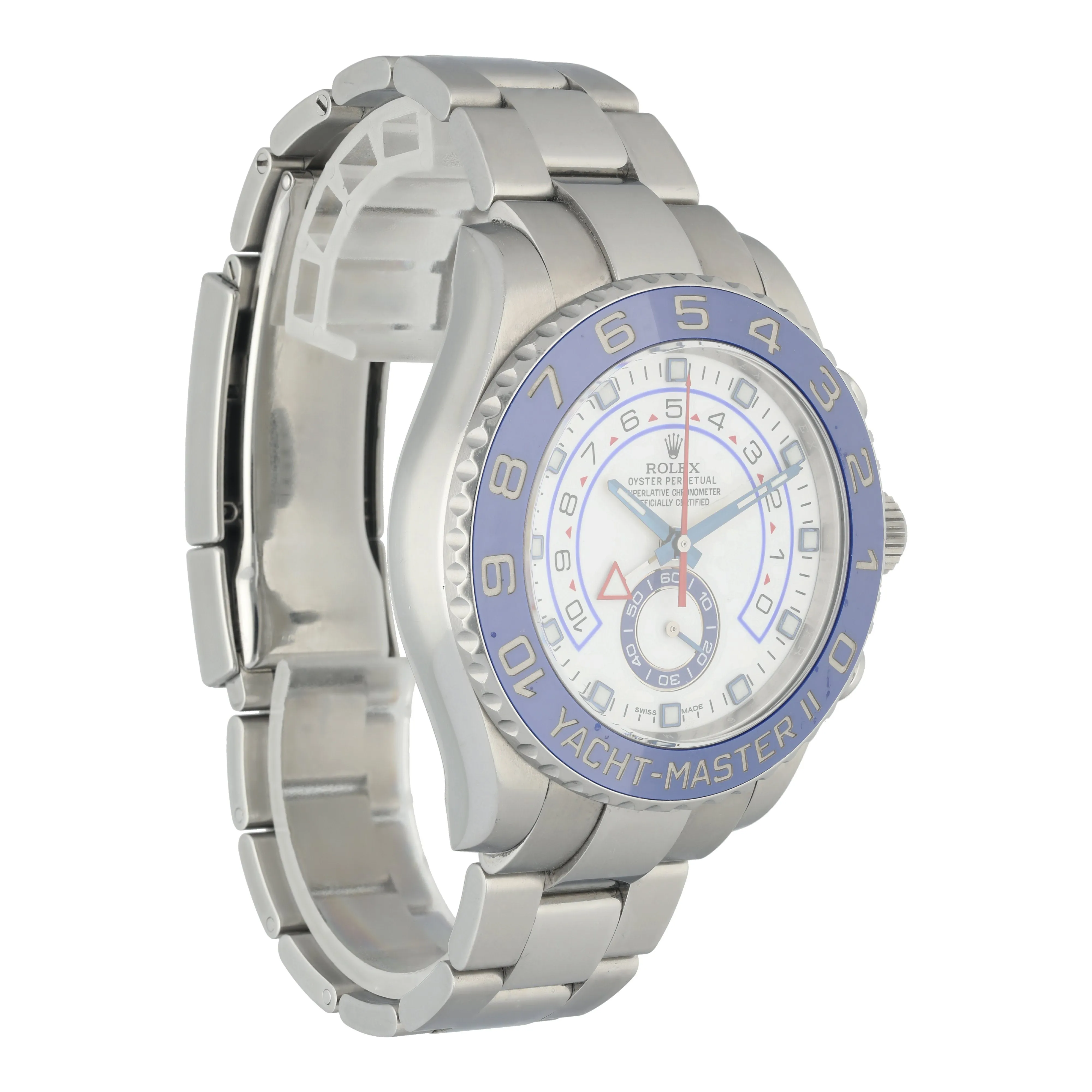Rolex Yacht-Master II Steel Blue Ceramic Bezel 116680 Box Papers