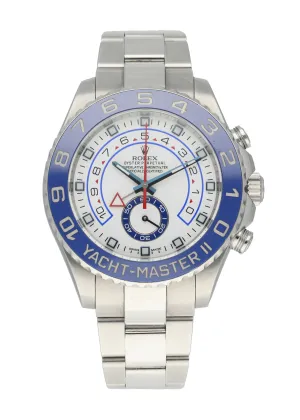 Rolex Yacht-Master II Steel Blue Ceramic Bezel 116680 Box Papers