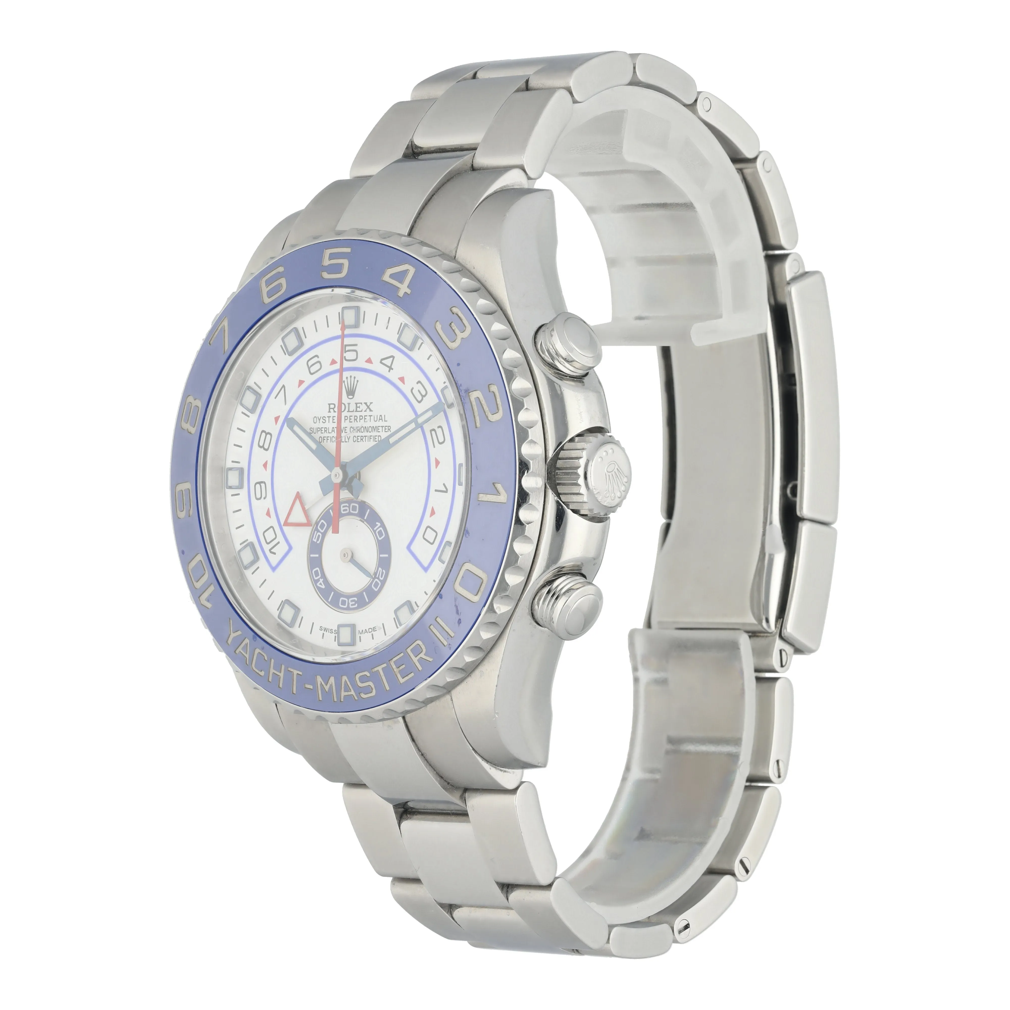 Rolex Yacht-Master II Steel Blue Ceramic Bezel 116680 Box Papers