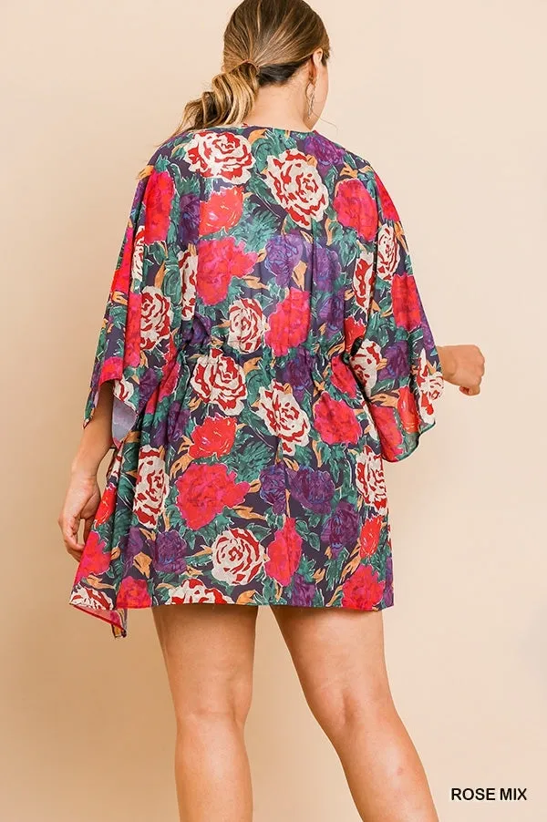 Roses Curvy Kimono
