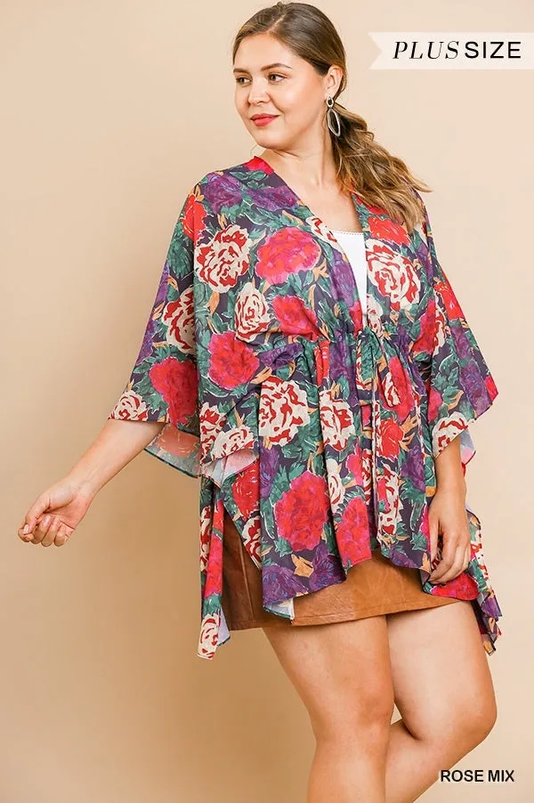 Roses Curvy Kimono