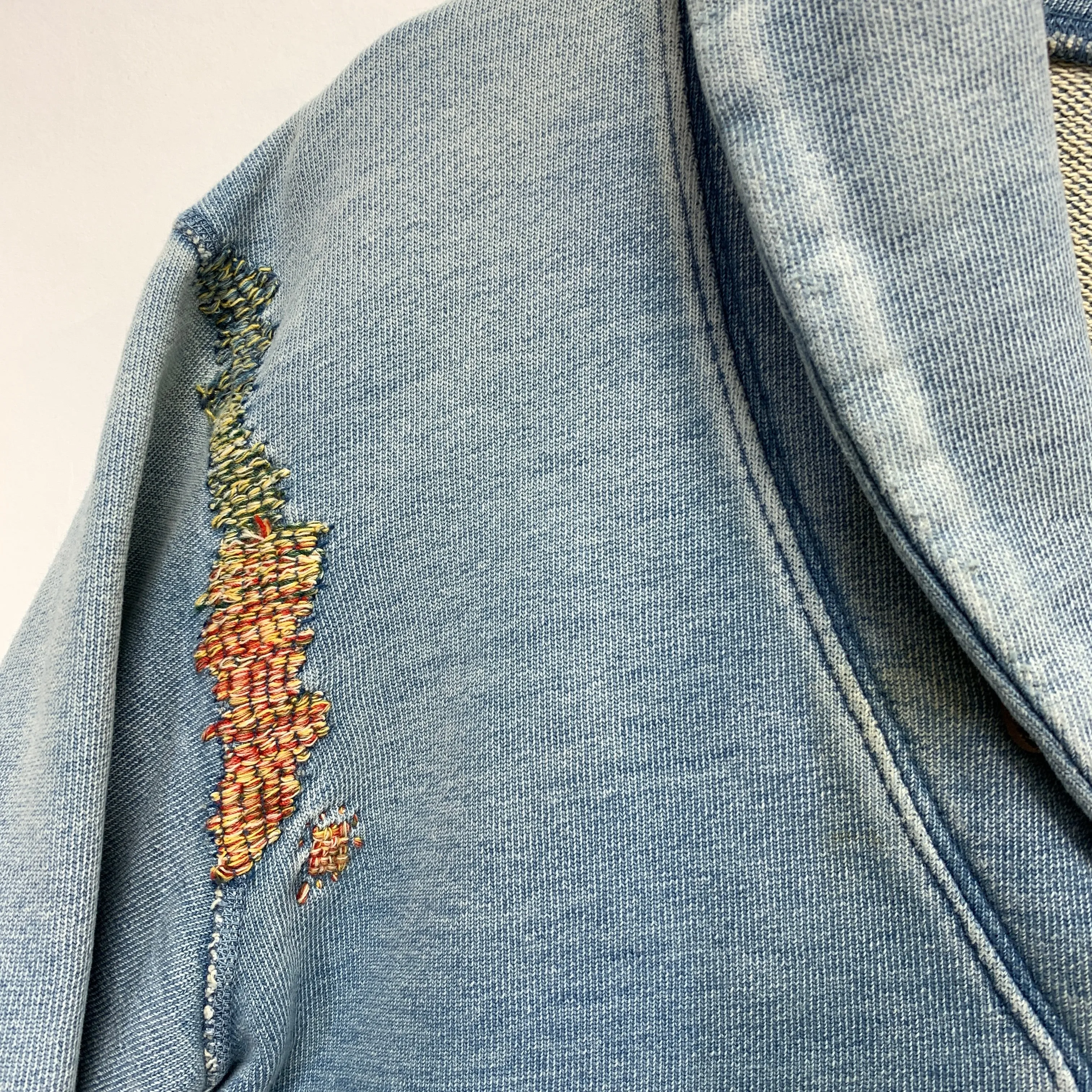 [S] Kapital Kountry Indigo Distressed Sweat Cardigan Jacket