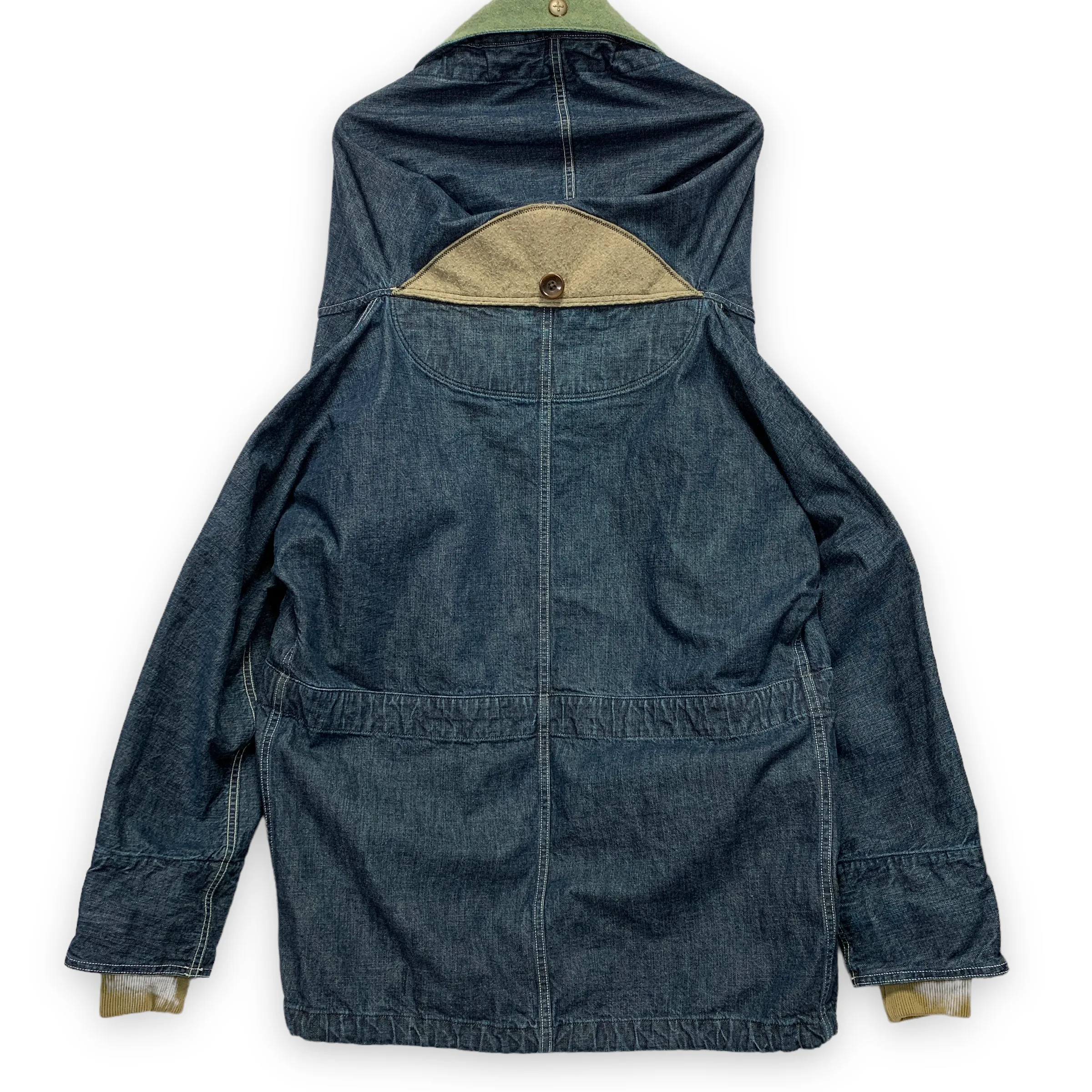 [S] Kapital Yamashiro Made Denim Wool Katsuragi Ring Coat Jacket