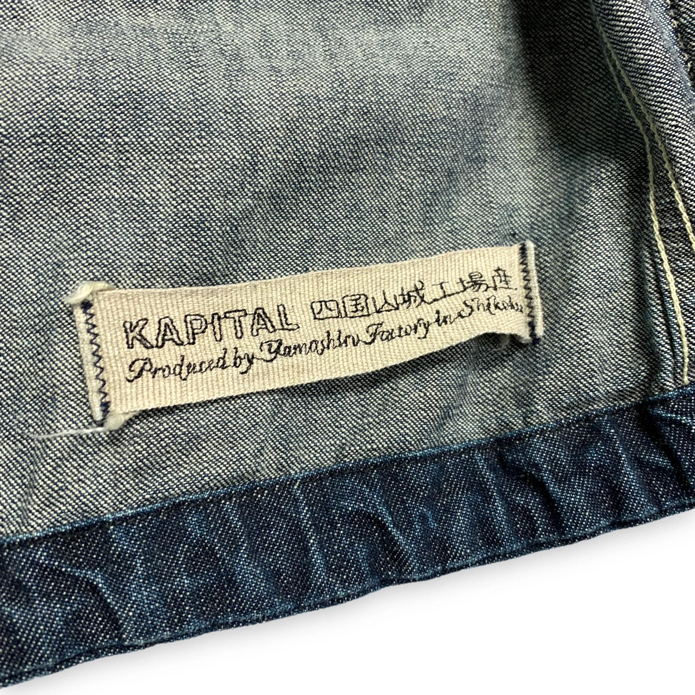[S] Kapital Yamashiro Made Denim Wool Katsuragi Ring Coat Jacket