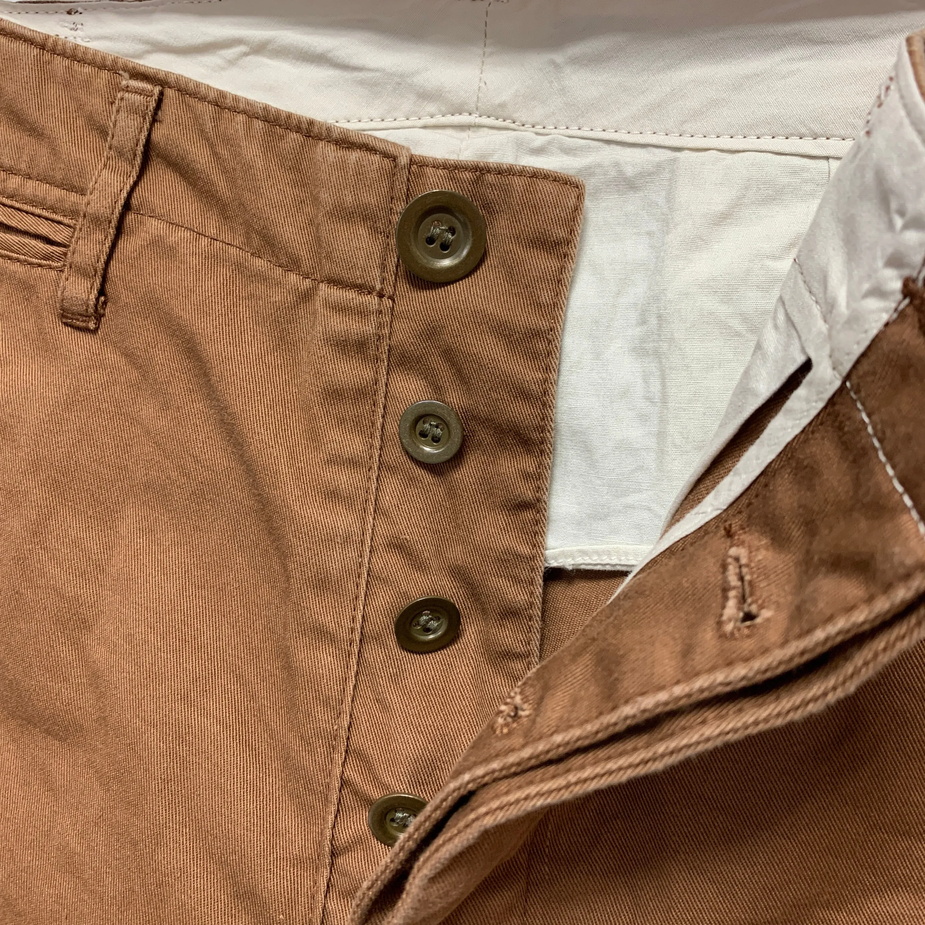 [S] Visvim 13SS Cut Off Chino Shorts Brown