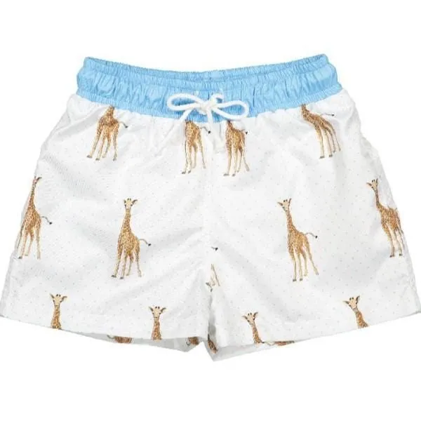 SAL & PIMENTA BOYS GIRAFFE SWIM SHORTS