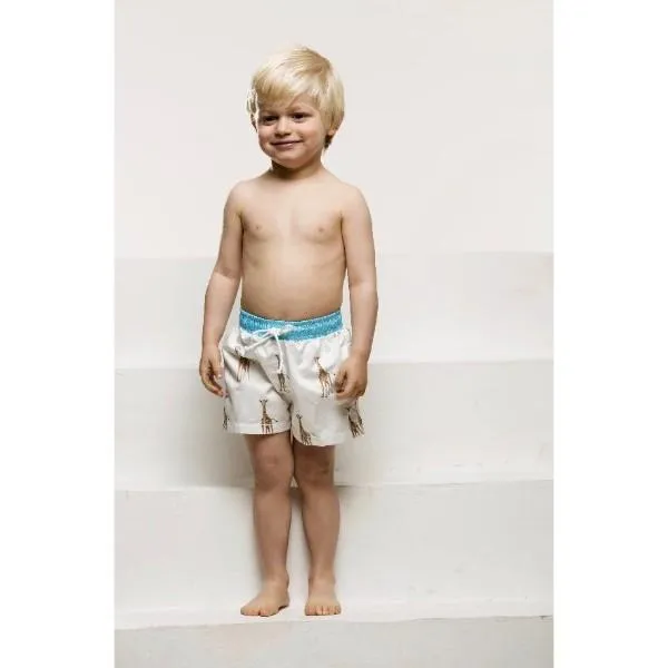 SAL & PIMENTA BOYS GIRAFFE SWIM SHORTS